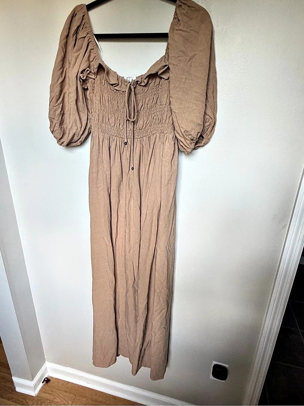 WORTH Women's Maxi Dress Smocked Square Neck Size Medium